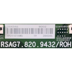 T-CON PARA TV HISENSE / NUMERO DE PARTE 284346 / RSAG7.820.9432/ROH / TP211EYAWG / B002 / PANEL HD750V6U82-TAL8\S0\GM\ROH 284273 / MODELO 75U6G